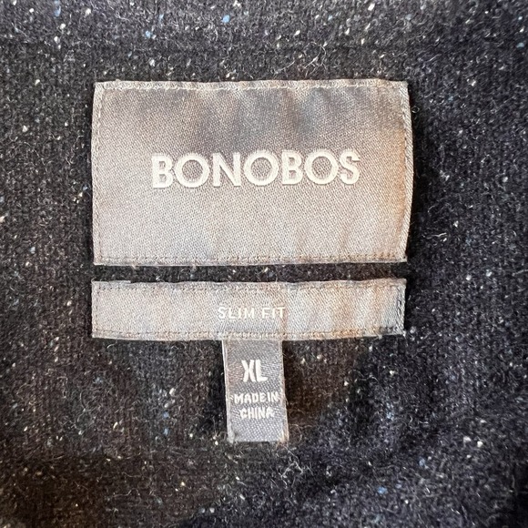 Bonobos Wool Blend Donegal Camp Shirt Mens XL Charcoal Speckled Preppy Outdoor - Picture 5 of 9